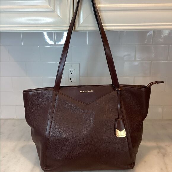 Michael Kors Whitney Large Leather Tote Bag - Picture 1 of 15